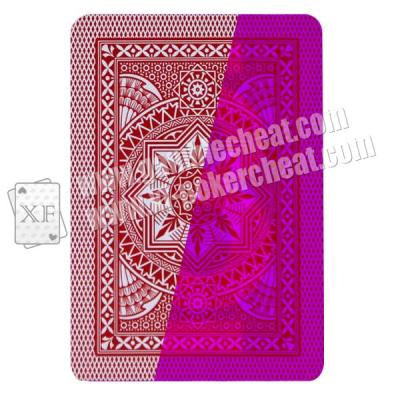 Modiano Cristallo 4 PIP Jumbo Index 100% Plastic red marked Cards for contact lenses