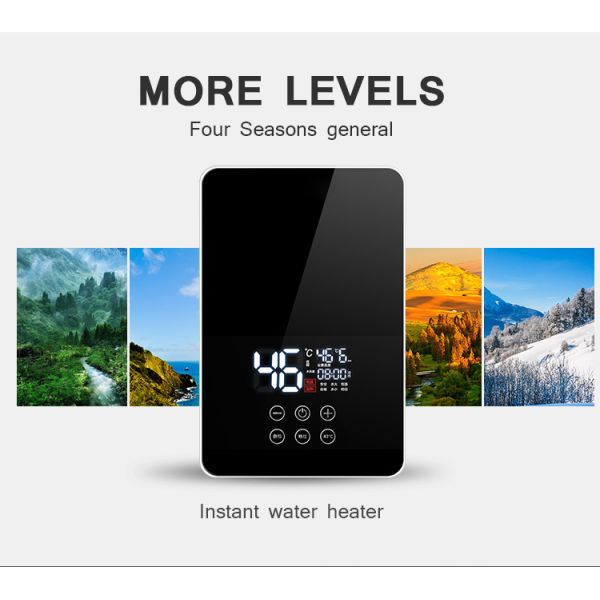 Mini Tankless Water Heater Wall Mount Instant Bathroom Water Heater 5.5KW