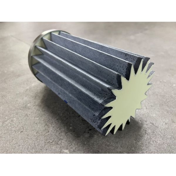 Replacement VOLKMANN 104045 Vacuum Conveyor Filter Element with 0.01 Micron Porosity and 115*65*200mm Dimension