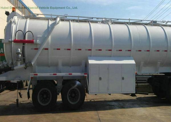 2 Axles Sewer Vacuum Suction Semi Trailer For Off Road And Oil Field Operation 20000L