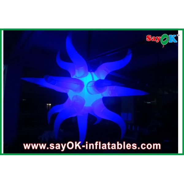 Dia 1m - 3m Nylon Oxford Inflatable Lighting Decoration Pink For Party