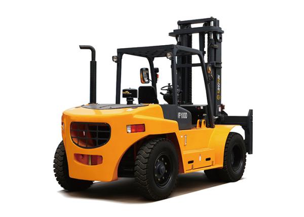 Heavy Diesel Forklift 10 Tons Pneumatic Tyre 82.4kw / 2000rpm Rated Power