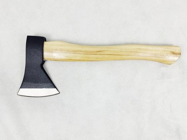600G Size Natural color Hickory Handle Forged Carbon Steel Axe For Axe Throwing Camping And Outdoor Activities