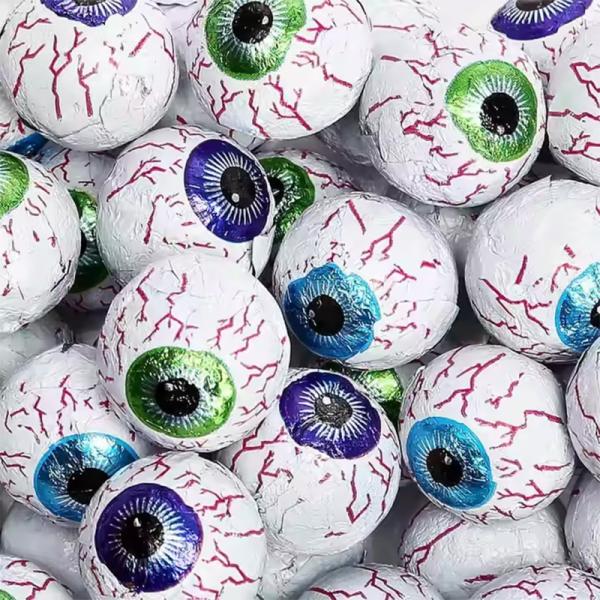 Custom Halal Bulk Chocolate Eye Ball Milk Chocolate Ball Brown