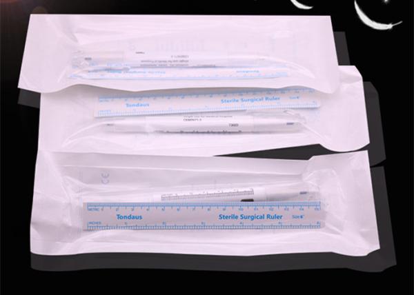 Double Use Permanent Tattoo Pen , Microblading Tattoo Pen With Measuring Soft Ruler