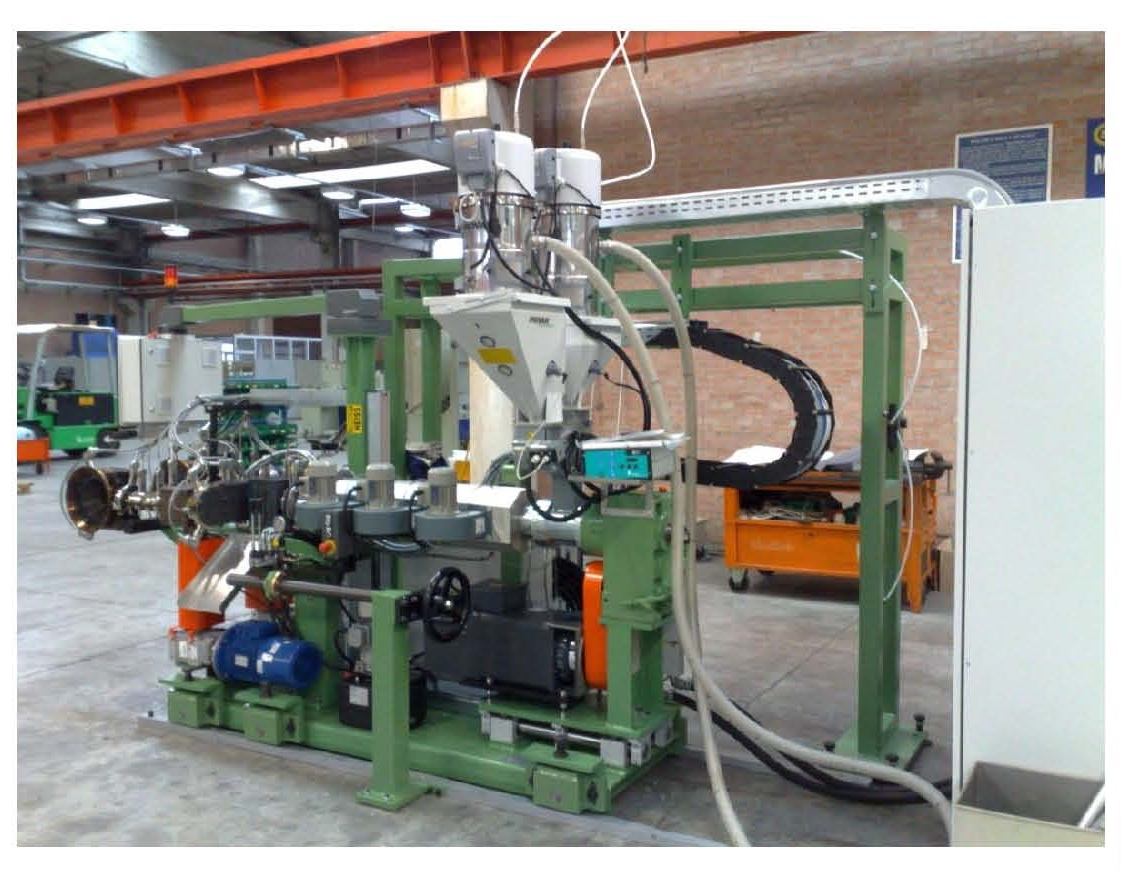 Линия штранг-прессования кабеля Φ60mm