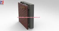 Système de support de mur en brique de terre cuite argentée / noire Construction en aluminium
