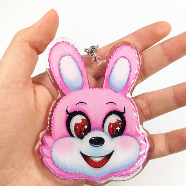 Flash Epoxy Anime Acrylic Charms 4 Color Printed 8cm Customized Size