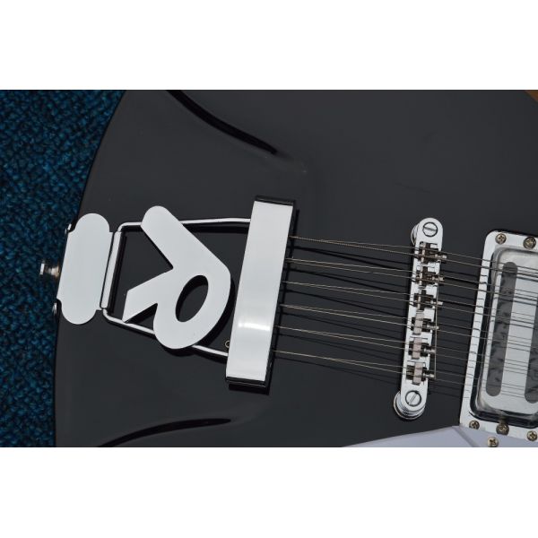 Musical instrument professional electric guitars rickenback guitar 12 string black solid body rickenback jazz guitar