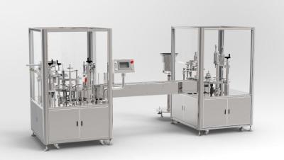 10 - 100ml Bottle Filling And Capping Machine ZHS-50M Automatic Perfume Plastic