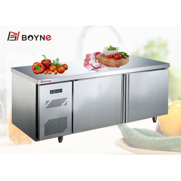 Commercial Working Table Two Door Refrigerator Counter Freezer use in kitchen and coffee shop