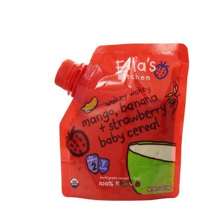 disposable and biodegradable packaging stand-up pouches spout bags for juice