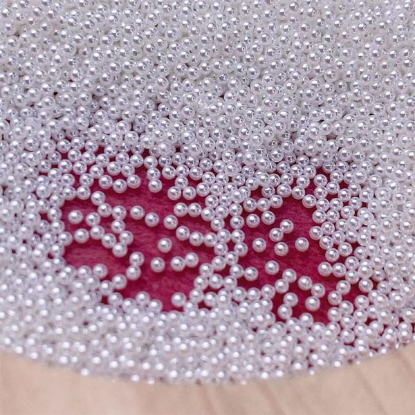ABS High Brightness Round Pearls Diy Loose Beads Bracelet Necklace Accessories Beads Spot Wholesale