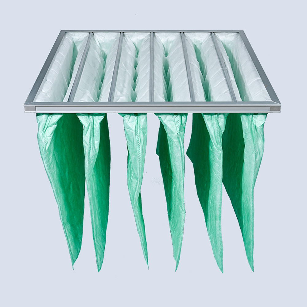 HVAC Pocket Filter with F5-F9 Filtration Grade Customizable Frame and High