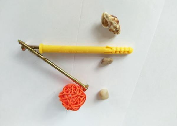 Standard Plastic Expanion Anchor Bolt / Nylon Wall Anchors For Construction