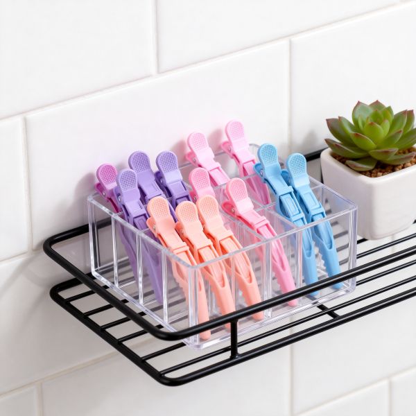 Professional Non-Slip Grip Lightweight Waterproof Sectioning Hair Clips for Salon Styling