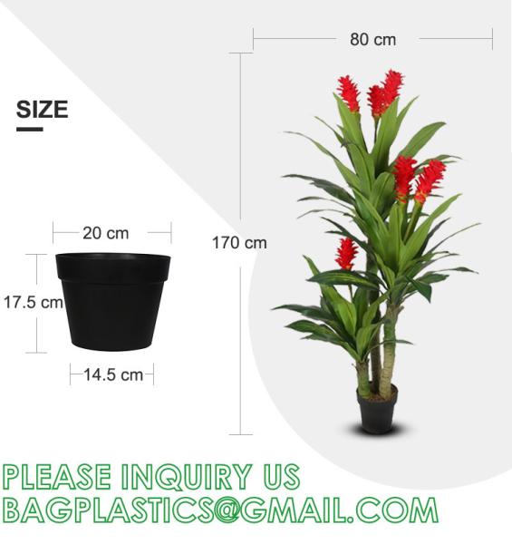 Dracaena Silk Plant Artificial 5ft Faux House Plants Evergreen Dracaena Marginata Fake Yucca Palm Trees in Pot