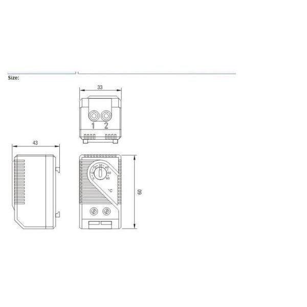 KTO/KTS 011Small compact heating thermostat/Bimetal Thermostat