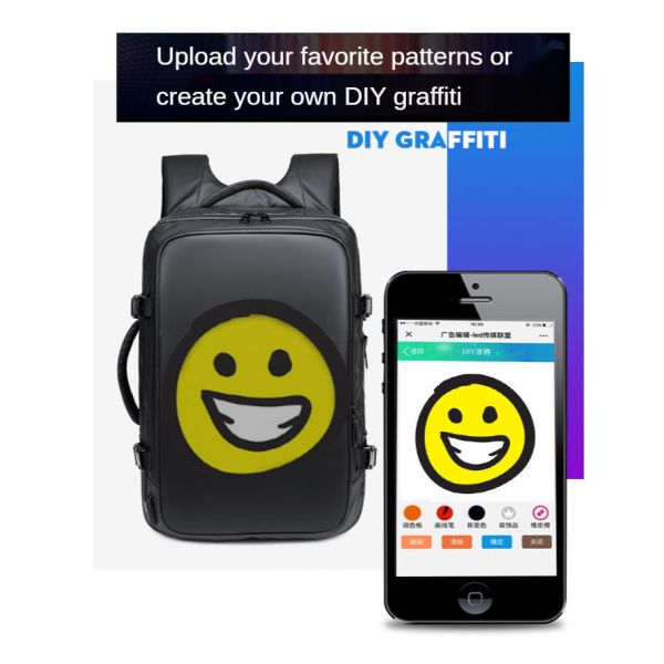 ISO9001 28 Litre Smart LED Backpack Waterproof Travel Bag