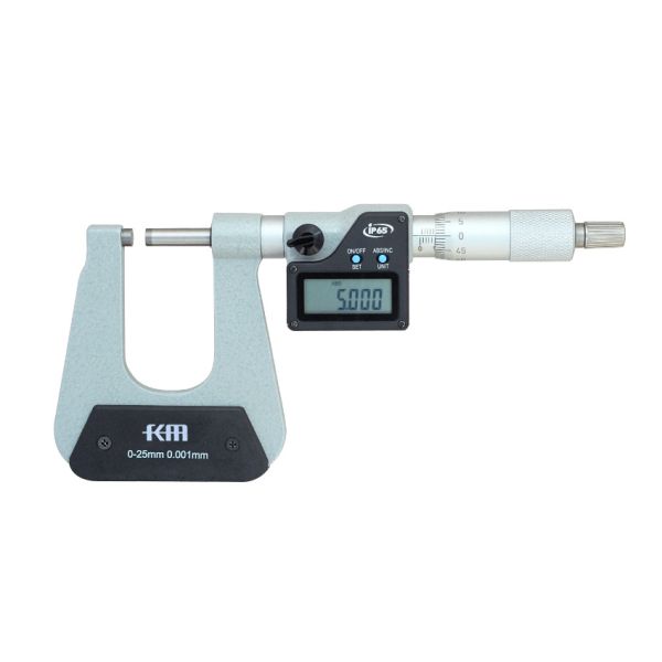 Accurate Metric / Inch Measurement Electronic Deep Throat Micrometer with 0.001mm Resolution