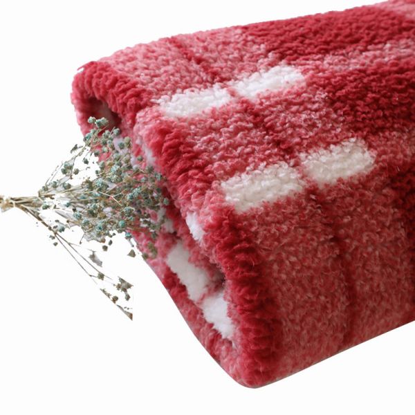 Простая покрашенная ткань ватки Sherpa меха напечатала 100 полиэстер ткани