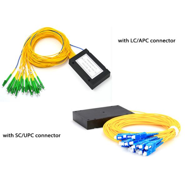 ABS Box Type 1x16 Fiber PLC Splitter / ABS Modular Optical Splitter For Terminal Splitter Box