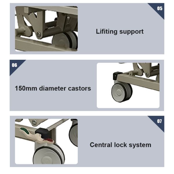 MN-SD006   China Factory Emergency ABS Patient Transport Manual Stretcher