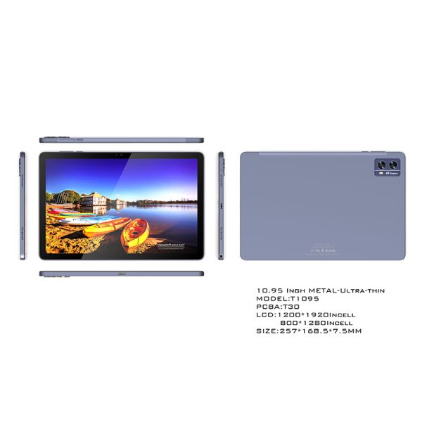 Kinstone 10.95inch Andriod 15 Tablet PC 8000mAh, 1200*1920 FHD Incell, 6GB+128GB