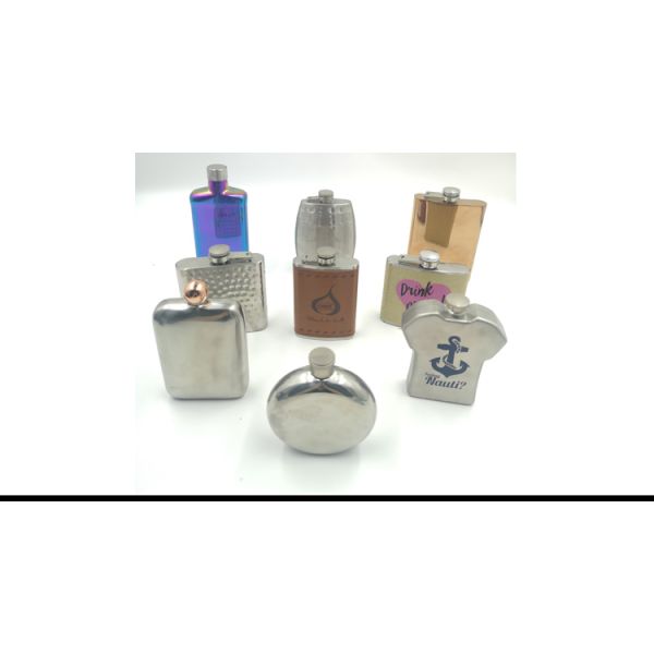 Directly Sell SS-T6363 6oz Metal Hip Flask with Promotions