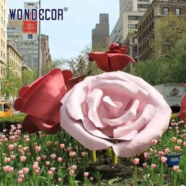 130cm выкованная скульптура дерева цветка нержавеющей стали скульптуры металла