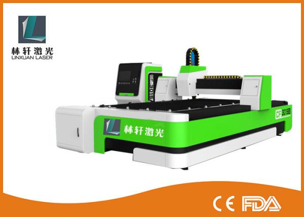 380V 50HZ Fiber Laser Cutting Equipment , Water Cooling Desktop Laser Cutter