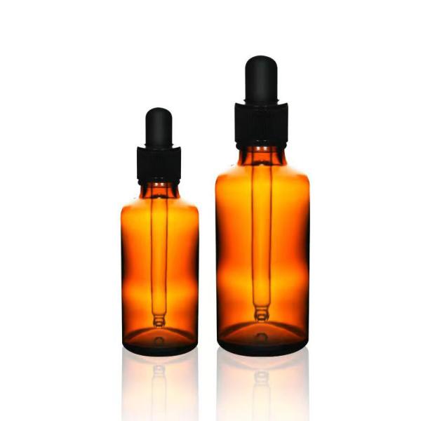 Flacon d'huile essentielle en verre ambré de 10 ml avec bouchon compte-gouttes