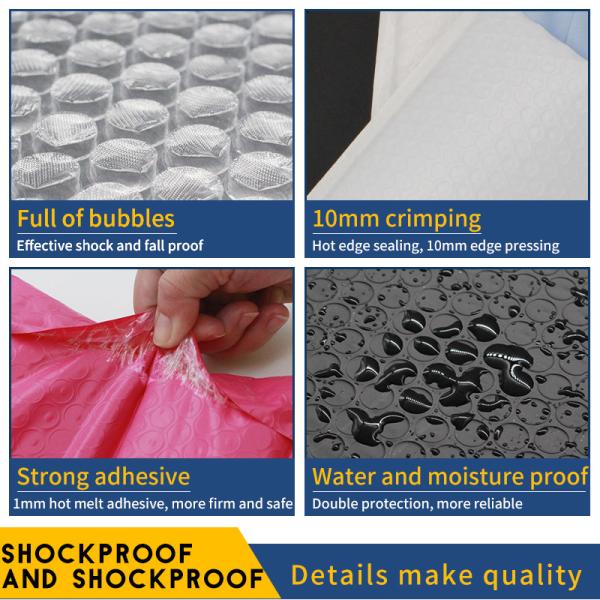 CTCX Emballage Colis Livraison Envelope De Envio Custom Recycled Padded Bubble Poly Mailer Bag