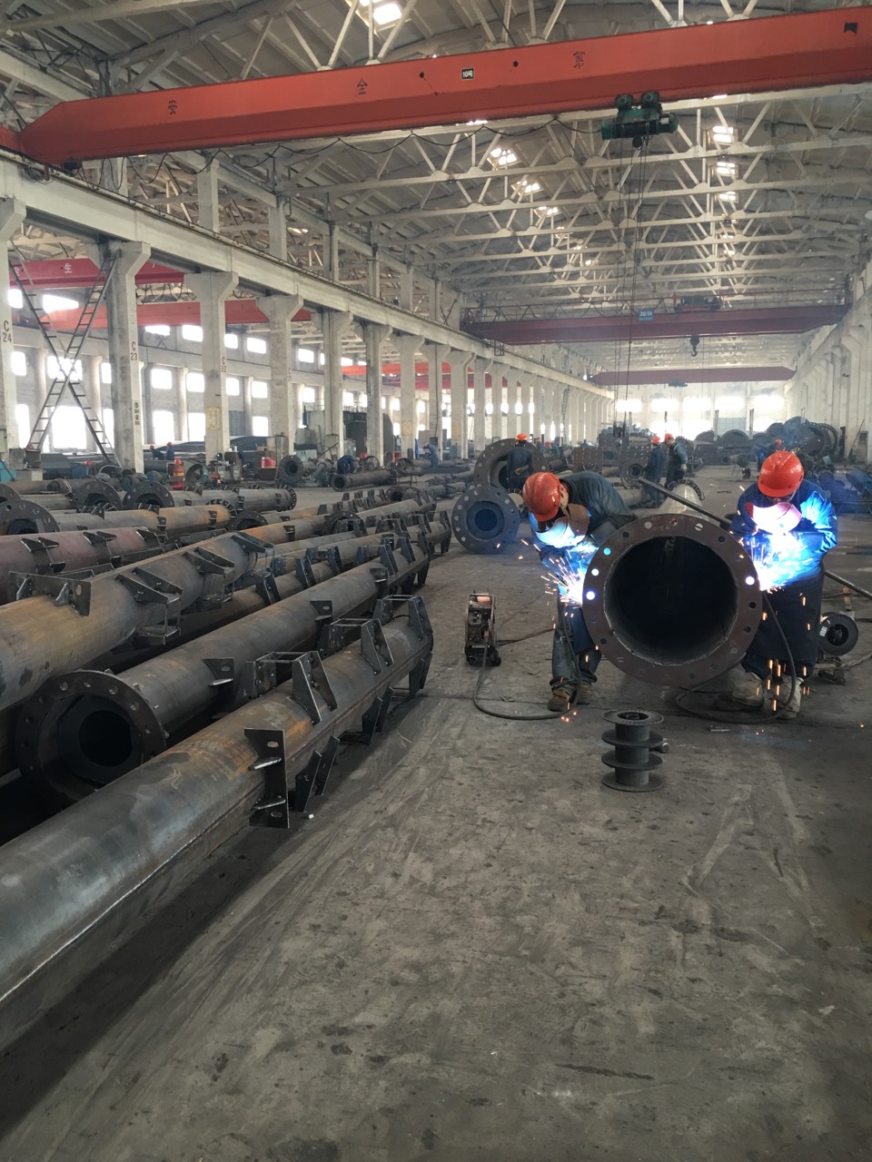 Climbing Rung Octagonal Steel Utility Poles for Electrical Transmission Line 220KV