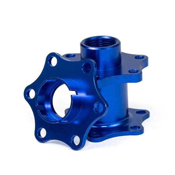 Five Axis Milling Aluminum Cnc Parts Customized Anodized Bule