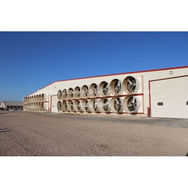 Prefabricated Steel Structure Poultry House with Customizable Design and Durable Construction for Efficient Chicken Farming