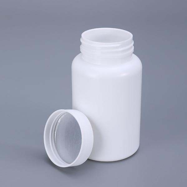 50ml Small Customized White Aluminum Foil Seal Cap Pill Bottle for Capsules Packaging