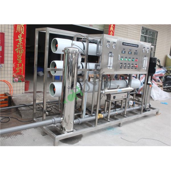 Single Reverse Osmosis Water Purification Equipment , 5 TPH Water Purifying Plant