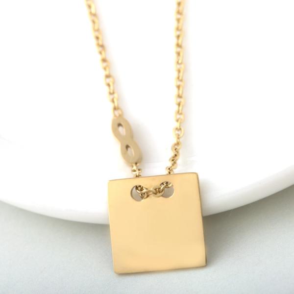Gold Plated Stainless Steel Necklace for your sweater, Stainless Steel Infinity Necklace, Stainless Steel Name Necklace