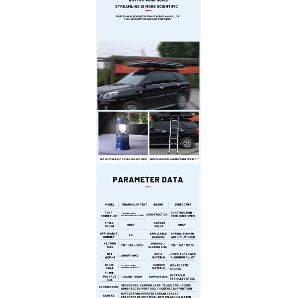 крыша раковины располагаясь лагерем шатра 4-сезона алюминиевого сплава 130x205x150cm водоустойчивая трудная