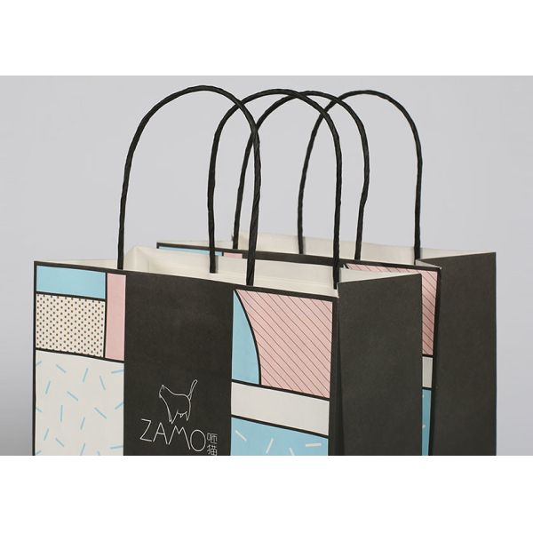 Декоративный яркий блеск носит крепкие сумки подарка 150 гсм для упаковки подарка свадьбы