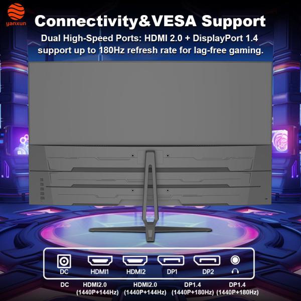 1440P 32 Inch Gaming Monitor 3000R IPS Panel QHD Resolution PC Monitor Curved