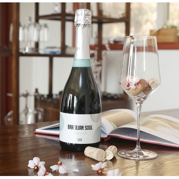 Personalised Gold Foil Champagne Bottle Label White Red Embossed