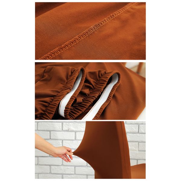 Hotel Dining Room 350g Short Banquet Chair Covers For Ceremony