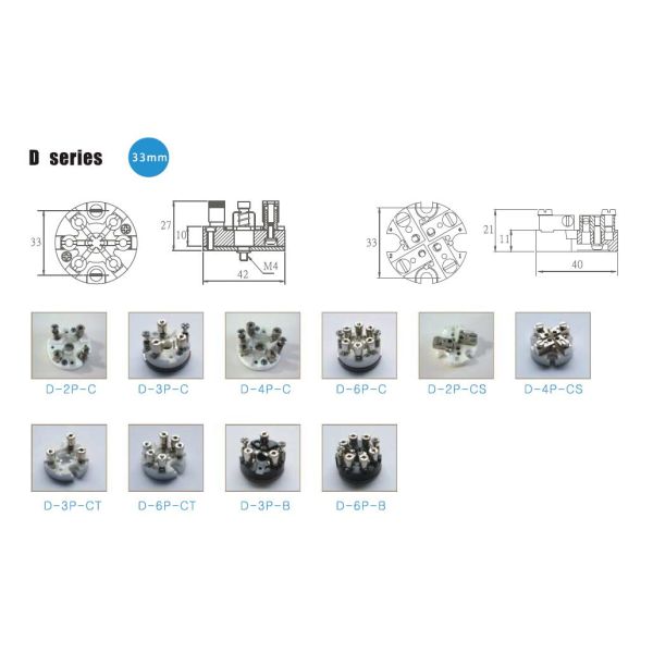 2-6 блок Д-2П-К терминального соединения компонентов термопары штырей керамический
