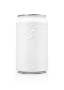 Definição alta de pouco peso das latas de bebida de alumínio que imprime BPA