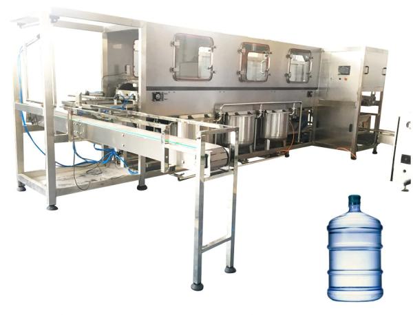 100BPH PET Plastic Bottle Filling Machine 5 Gallon 2.3KW Photoelectric Switch