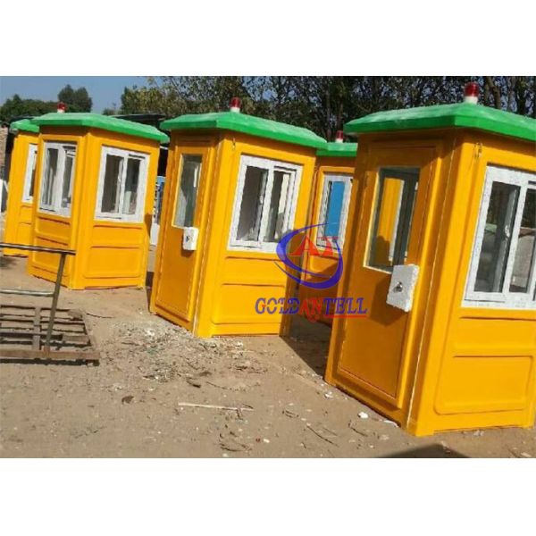 Baja caja de centinela costo de la fibra de vidrio/guardia Shacks y cabinas prefabricados bien diseñadas