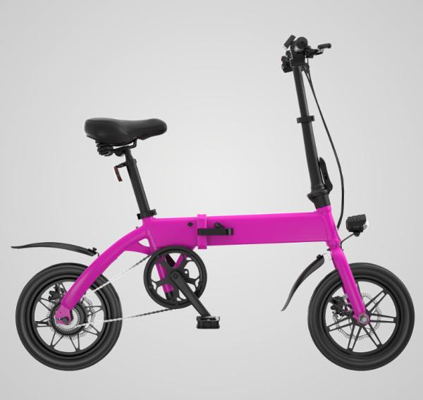 14 Inch City Electric Folding Bikes Rear Motor All Terrain with 36V Fat 250W 7.5ah Bicycle Digital Lithium Battery Ce