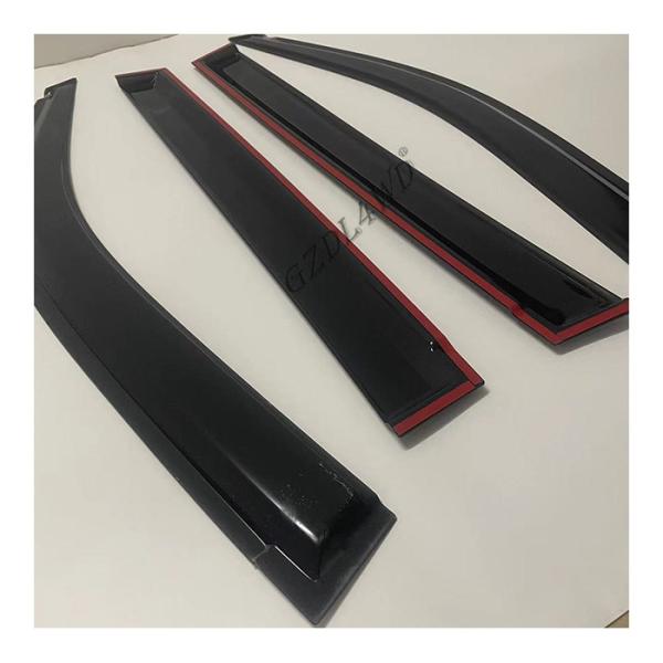 Os defletores da viseira da janela de carro de GZDL4WD exalam o protetor For Landcruiser da chuva de Sun 2018-2019 acessórios Lc200